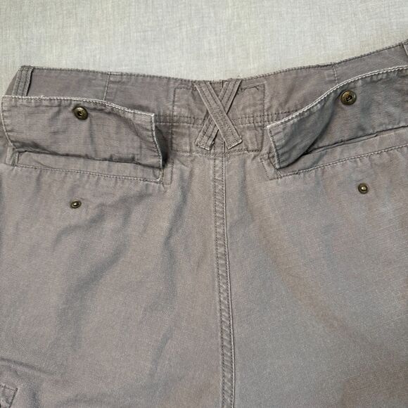 VTG Urban Pipeline Cargo Shorts Men's 34 Brown Cotton Ripstop Pockets Y2K Skater - Picture 6 of 13
